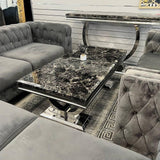 Luxury-black-marble-coffee-table-stainless-steel-base-130cm