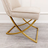 Luxury-cream-velvet-dining-chairs-gold-cross-legs