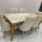 Luxury-cream-velvet-lion-knocker-dining-chairs-gold-legs