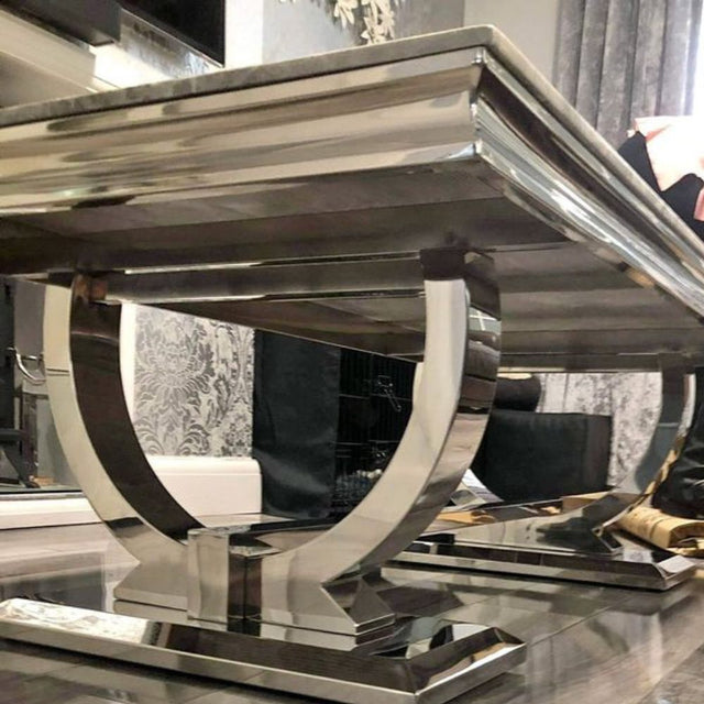 Luxury-grey-marble-coffee-table-stainless-steel-base-130cm