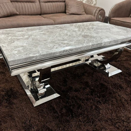 Luxury-grey-marble-coffee-table-stainless-steel-base-130cm