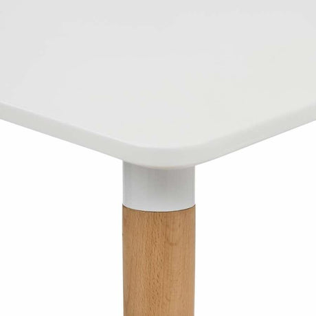 Minimalist-4-Seater-Rectangular-White-High-Gloss-Tabletop-Wooden-Legs-120cm