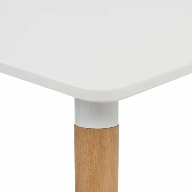 Minimalist-4-Seater-Rectangular-White-High-Gloss-Tabletop-Wooden-Legs-120cm