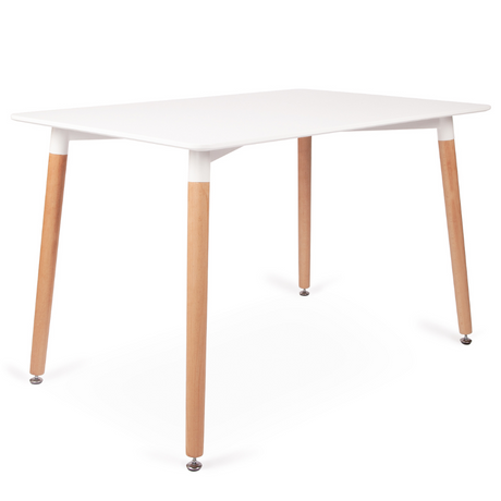 Minimalist-4-Seater-Rectangular-White-High-Gloss-Tabletop-Wooden-Legs-120cm