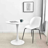 Minimalist-4-Seater-Round-White-MDF-Dining-Table-White-Pedestal-Base-80cm