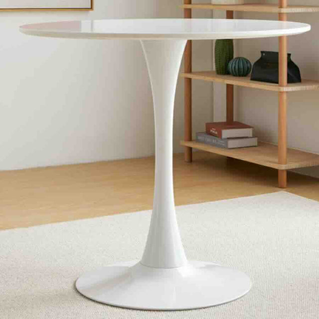 Minimalist-4-Seater-Round-White-MDF-Dining-Table-White-Pedestal-Base-80cm