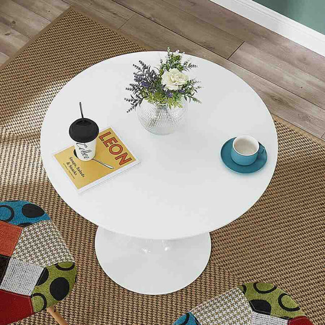 Minimalist-4-Seater-Round-White-MDF-Dining-Table-White-Pedestal-Base-80cm