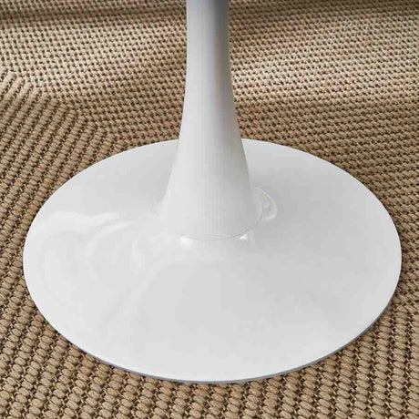 Minimalist-4-Seater-Round-White-MDF-Dining-Table-White-Pedestal-Base-80cm