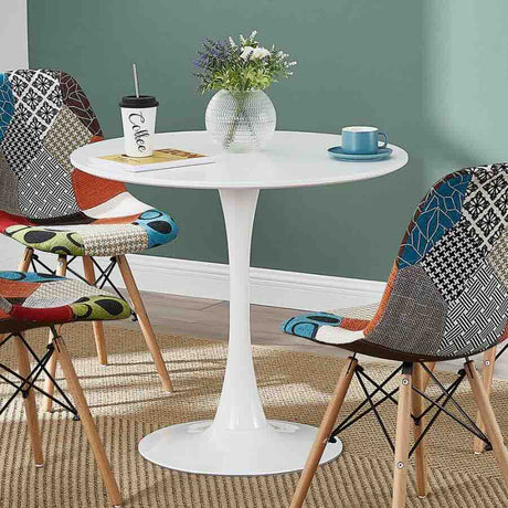 Minimalist-4-Seater-Round-White-MDF-Dining-Table-White-Pedestal-Base-80cm