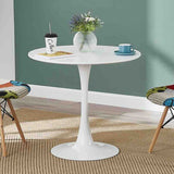 Minimalist-4-Seater-Round-White-MDF-Dining-Table-White-Pedestal-Base-80cm