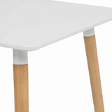 Minimalist-4-Seater-Square-White-High-Gloss-Tabletop-Wooden-Legs-80cm