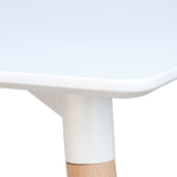 Minimalist-4-Seater-Square-White-High-Gloss-Tabletop-Wooden-Legs-80cm