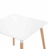 Minimalist-4-Seater-Square-White-High-Gloss-Tabletop-Wooden-Legs-80cm