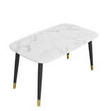 Minimalist-6-Seater-White-Marble-Dining-Table-Tabletop-Black-Metal-Legs-130cm