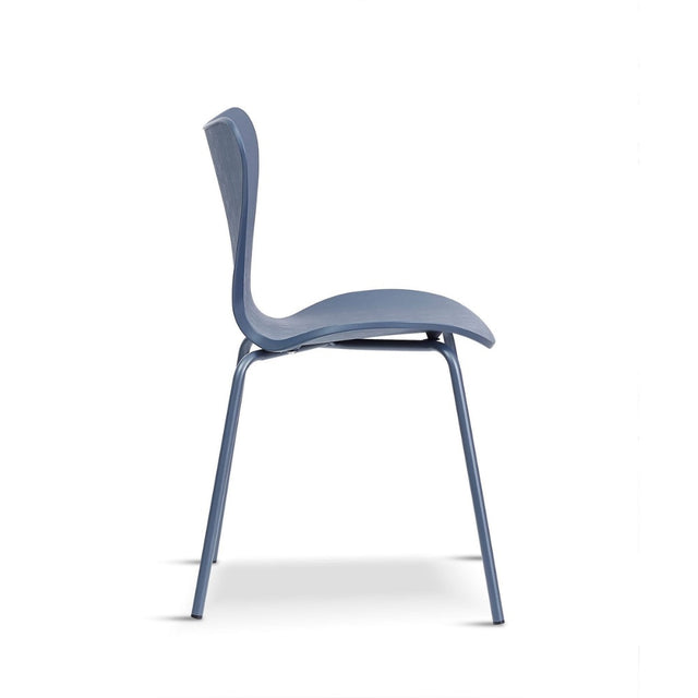 Minimalist-Blue-Plastic-Stackable-Dining-Chair