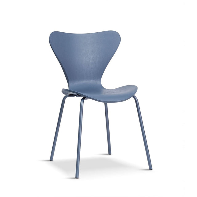 Minimalist-Blue-Plastic-Stackable-Dining-Chair