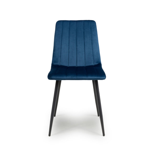 Minimalist-Blue-Velvet-Dining-Chair-Vertical-Stitching-Black-Metal-Legs-Set-of-2