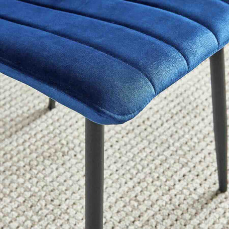 Minimalist-Blue-Velvet-Dining-Chair-Vertical-Stitching-Black-Metal-Legs-Set-of-2