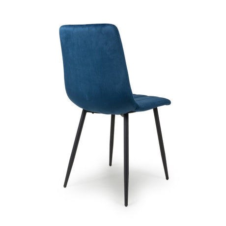 Minimalist-Blue-Velvet-Dining-Chair-Vertical-Stitching-Black-Metal-Legs-Set-of-2