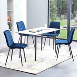 Minimalist-Blue-Velvet-Dining-Chair-Vertical-Stitching-Black-Metal-Legs-Set-of-2