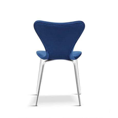 Minimalist-Blue-Velvet-Stackable-Dining-Chair-Silver-Legs-Set-of-2