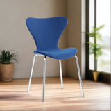 Minimalist-Blue-Velvet-Stackable-Dining-Chair-Silver-Legs-Set-of-2