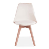 Minimalist-Cream-Plastic-Cushioned-Dining-Chair-Wooden-Beech-Legs