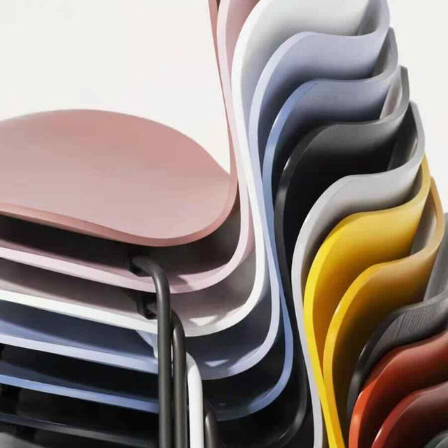 Minimalist-Green-Plastic-Stackable-Dining-Chair