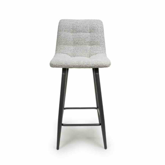 Minimalist-Grey-Boucle-Bar-Stool-With-Black-Metal-Legs-Set-of-2