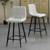 Minimalist-Grey-Boucle-Bar-Stool-With-Black-Metal-Legs-Set-of-2