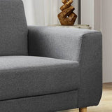 Minimalist-Grey-Fabric-2-Seater-Sofa-With-Wood-Legs-160cm