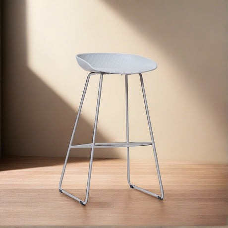 Minimalist-Grey-Plastic-Bar-Stool-Set-of-2