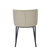 Minimalist-Grey-Velvet-Dining-Chair-Black-Metal-Legs