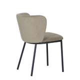 Minimalist-Grey-Velvet-Dining-Chair-Black-Metal-Legs