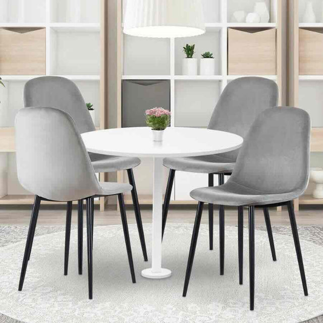 Minimalist-Grey-Velvet-Dining-Chair-Black-Metal-Legs-Set-of-4