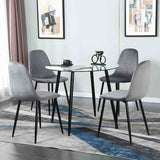 Minimalist-Grey-Velvet-Dining-Chair-Black-Metal-Legs-Set-of-4