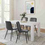 Minimalist-Grey-Velvet-Dining-Chair-Vertical-Stitching-Black-Metal-Legs-Set-of-2