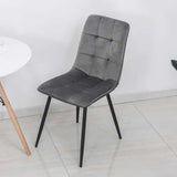 Minimalist-Grey-Velvet-Dining-Chair-Waffle-Back-Black-Dining-Legs-Set-of-4