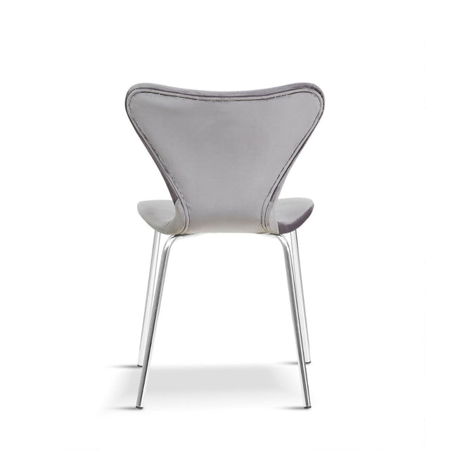 Minimalist-Grey-Velvet-Stackable-Dining-Chair-Silver-Legs-Set-of-2