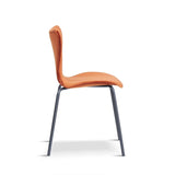 Minimalist-Orange-Velvet-Stackable-Dining-Chair-Black-Metal-Legs-Set-of-2