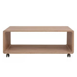 Minimalist-Rectangular-Wood-Coffee-Table-With-Shelf-_-Wheels-100cm