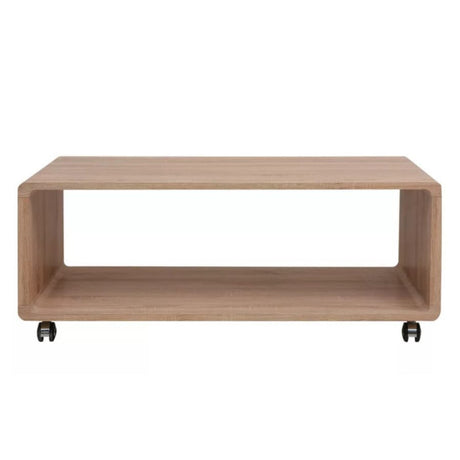 Minimalist-Rectangular-Wood-Coffee-Table-With-Shelf-_-Wheels-100cm