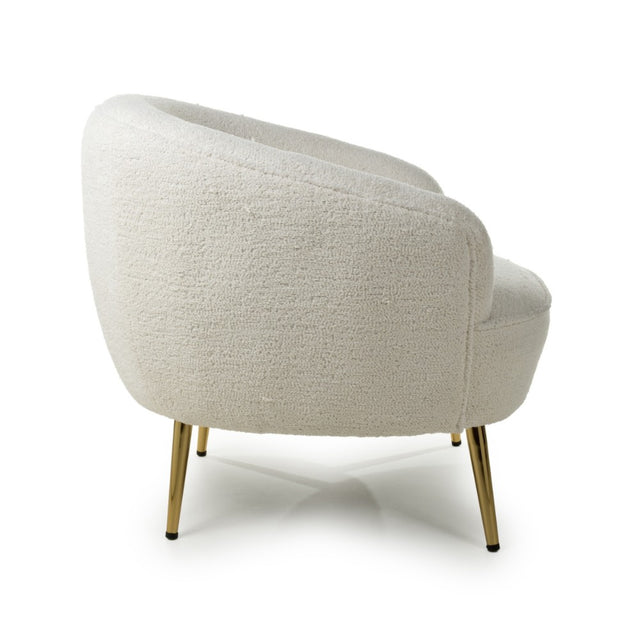 Minimalist-White-Boucle-Arm-Chair-Deep-Cushion-Gold-Legs