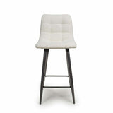 Minimalist-White-Boucle-Bar-Stool-With-Black-Metal-Legs-Set-of-2