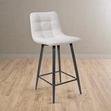 Minimalist-White-Boucle-Bar-Stool-With-Black-Metal-Legs-Set-of-2