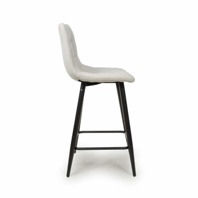 Minimalist-White-Boucle-Bar-Stool-With-Black-Metal-Legs-Set-of-2