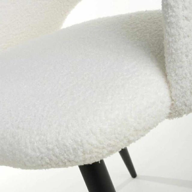 Minimalist-White-Boucle-Open-Back-Dining-Chair-Black-Metal-Legs-Set-of-2