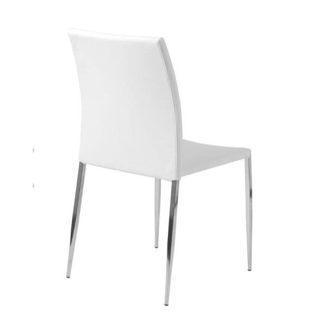 Minimalist-White-Faux-Leather-Dining-Chairs-With-Chrome-Metal-Legs-Set-of-4