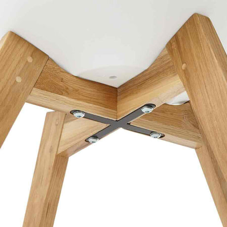 Minimalist-White-Plastic-Cushioned-Dining-Chair-Wooden-Beech-Legs