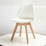 Kinsale Classic Dining Chair Set of 4 With PU Leather Cushion & Wooden Beech Legs